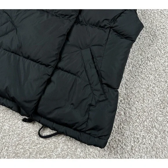James Perse Yosemite Vest Womens 0 Black Full Zip Goose Down Puffer Quilted - Picture 3 of 10